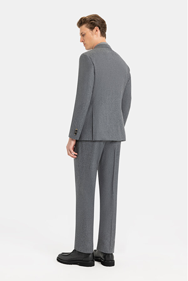 GRAY MELANGE WOOL SUIT 2