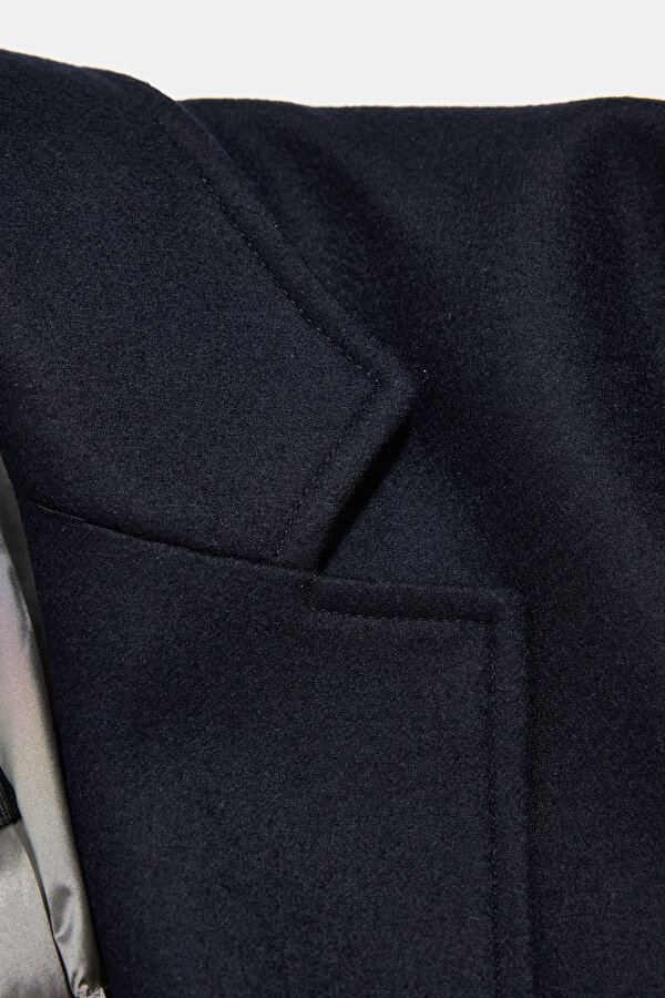 NAVY BLUE WOOL TOPCOAT 6