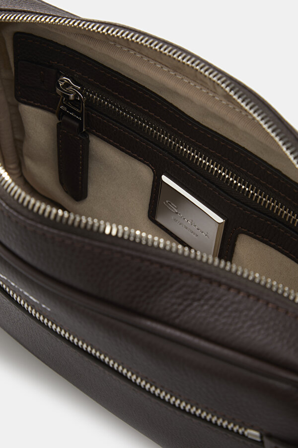 BROWN LEATHER BAG 6
