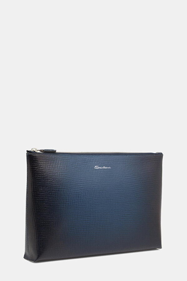 NAVY BLUE LEATHER BAG 2
