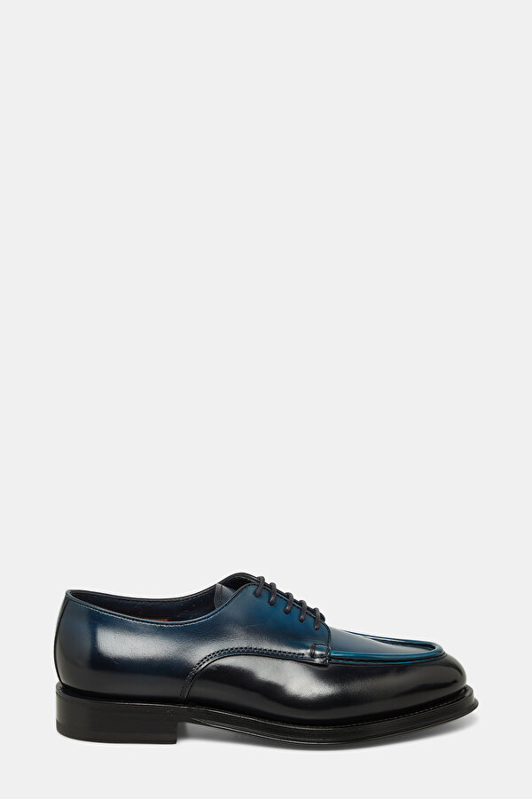 NAVY BLUE LEATHER SHOE