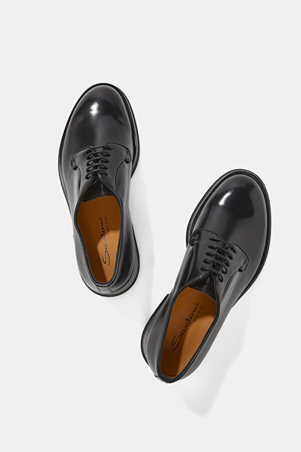 BLACK LEATHER SHOE 6
