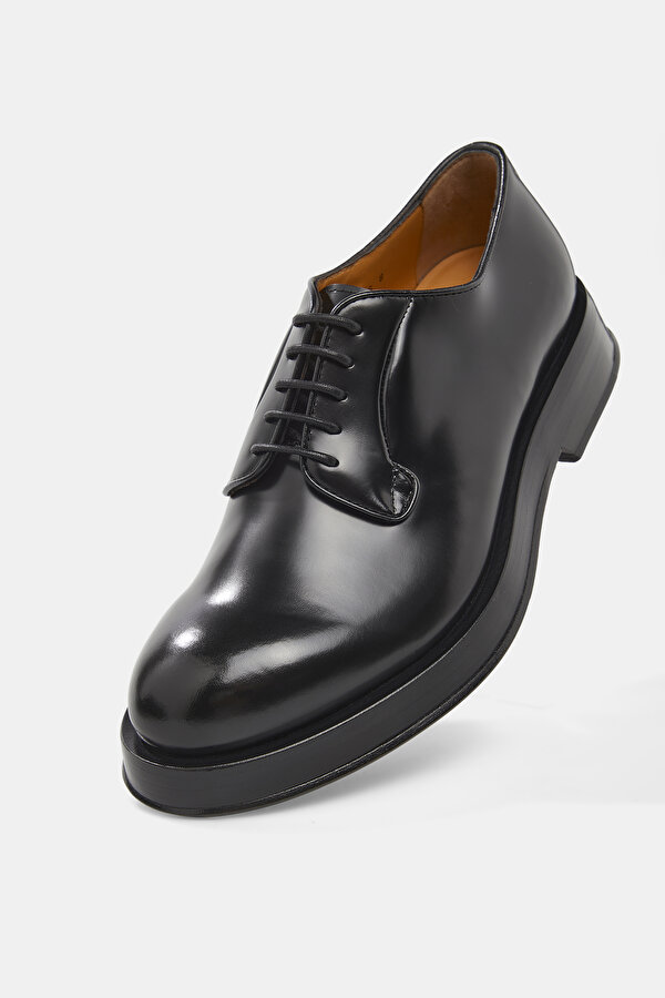 BLACK LEATHER SHOE 7