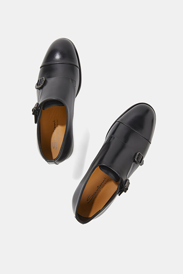 BLACK LEATHER SHOE 6