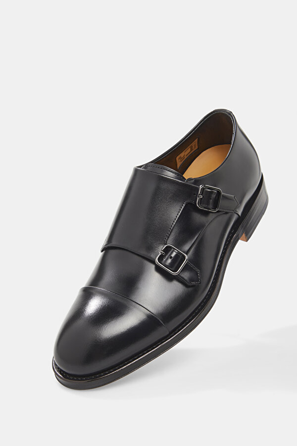 BLACK LEATHER SHOE 7