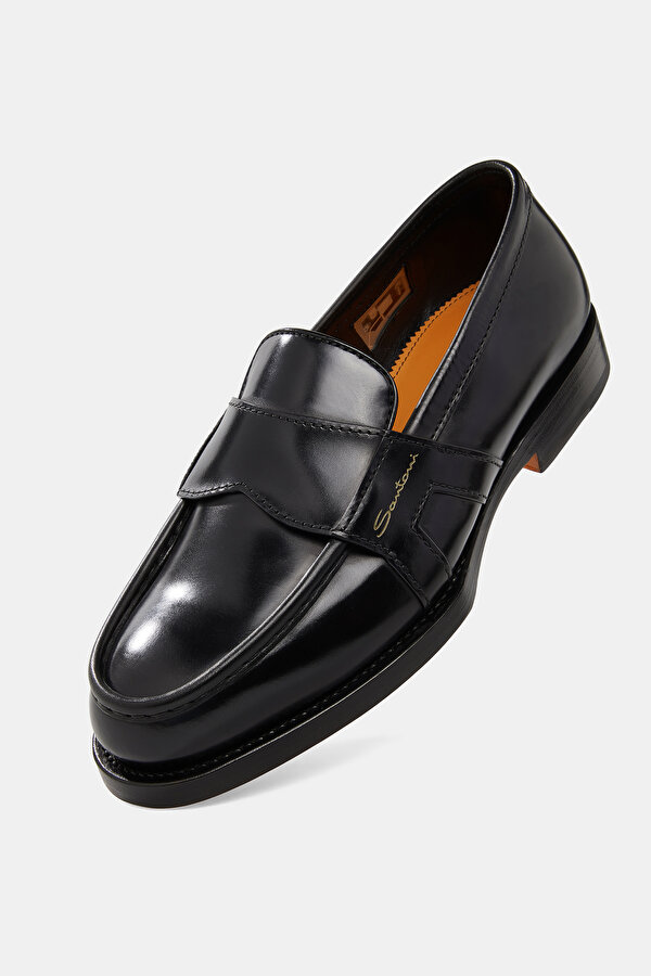 BLACK LEATHER SHOE 7