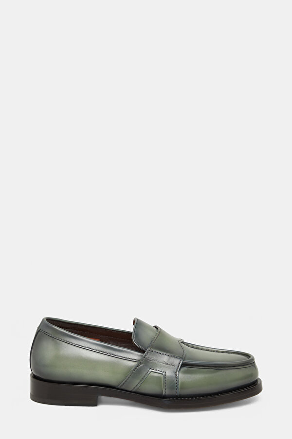 LIGHT GREEN LEATHER SHOE