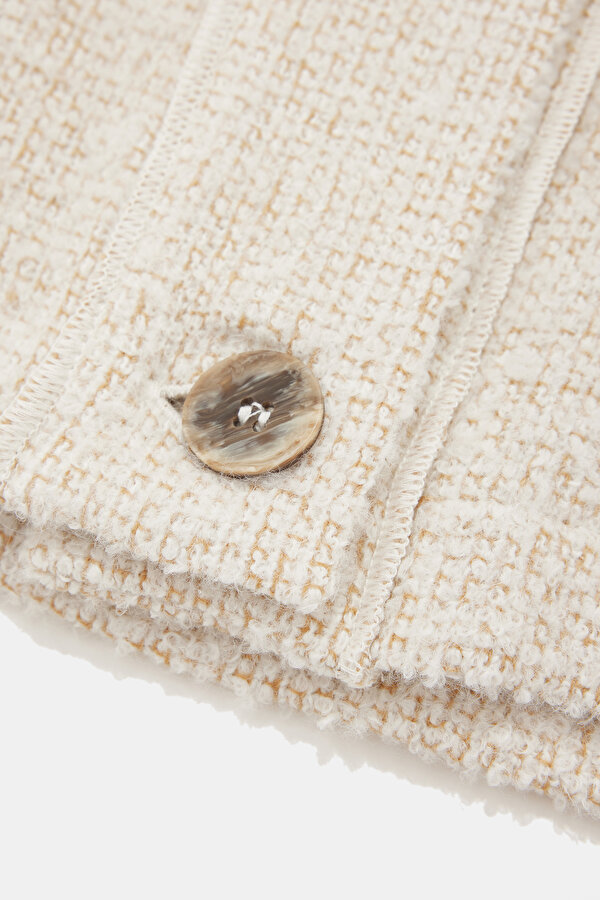 BEIGE REEFER JACKET 11