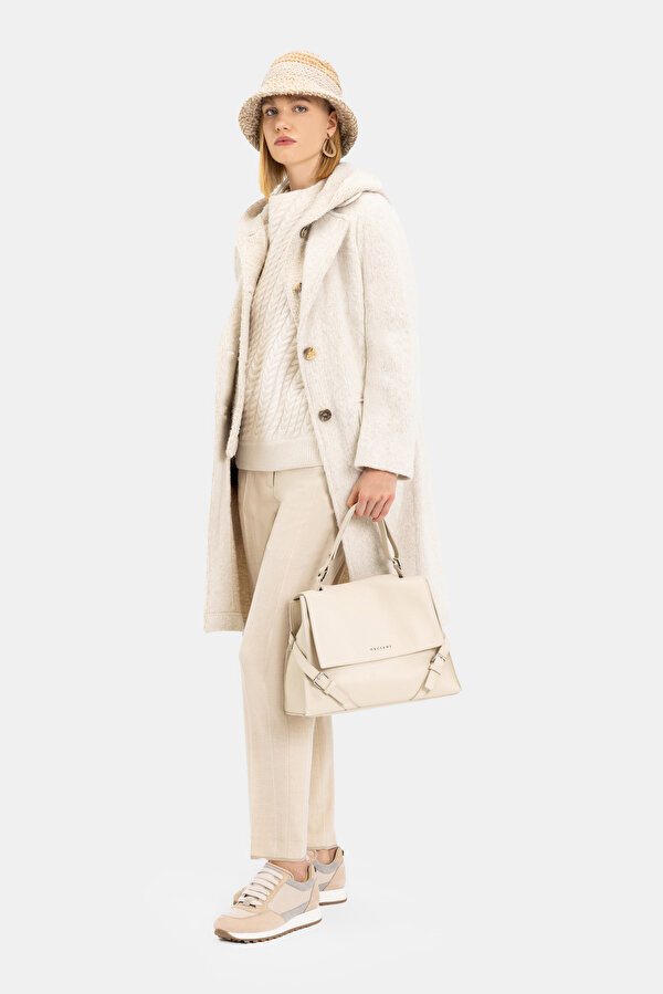 BEIGE REEFER JACKET