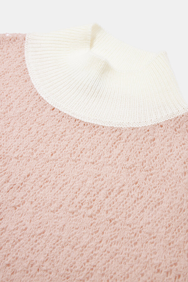 ECRU UPRIGHT COLLAR KNITWEAR 6