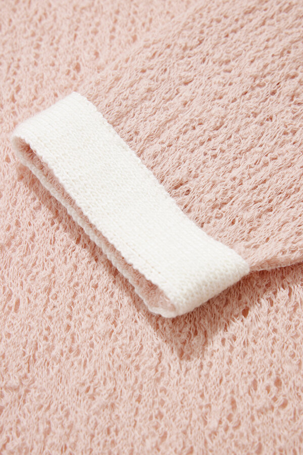 ECRU UPRIGHT COLLAR KNITWEAR 7