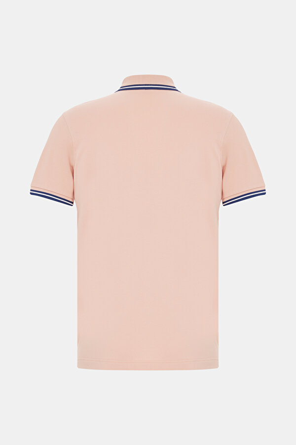 PEMBE POLO YAKA KISA KOLLU T-SHİRT 2