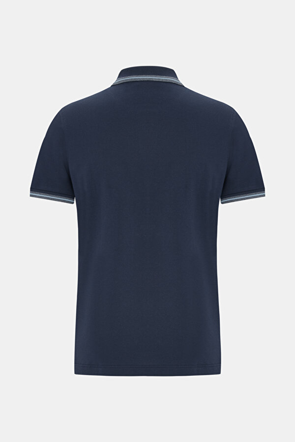 LACİVERT POLO YAKA KISA KOLLU T-SHİRT 2