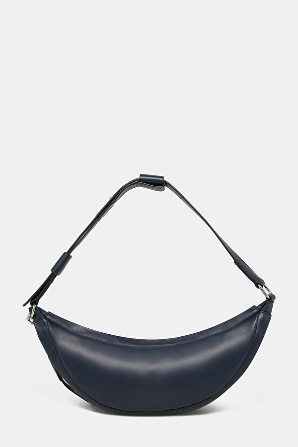 NAVY BLUE LEATHER BAG