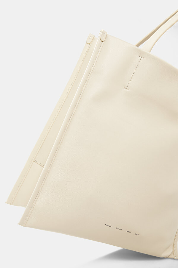ECRU LEATHER BAG 6