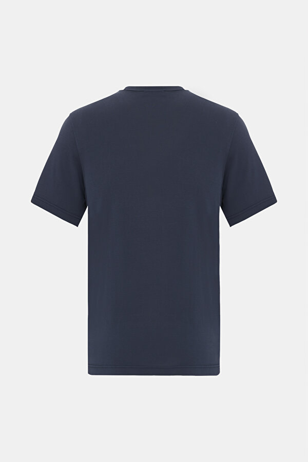 NAVY BLUE BASIC / ROUND NECKLINE SHORT SLEEVE TSHIRT 2
