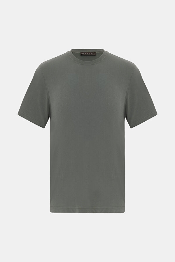 GREEN BASIC / ROUND NECKLINE SHORT SLEEVE TSHIRT