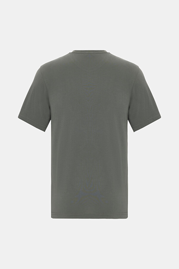 GREEN BASIC / ROUND NECKLINE SHORT SLEEVE TSHIRT 2