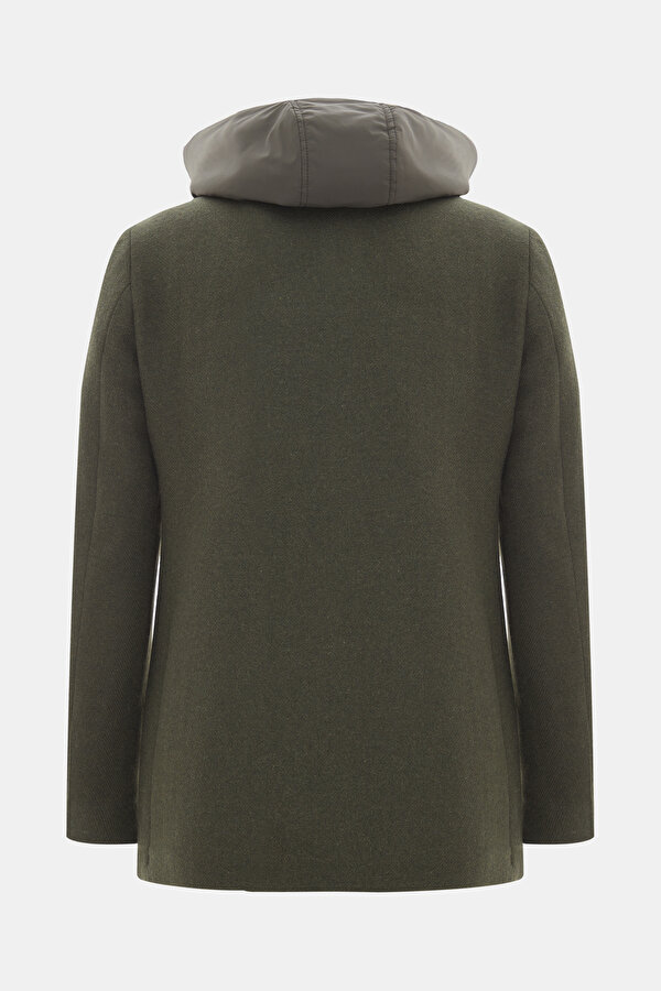 KHAKI REEFER JACKET 2