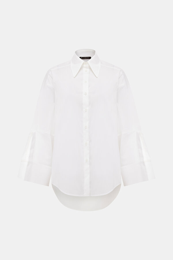 WHITE LONG SLEEVE SHIRT