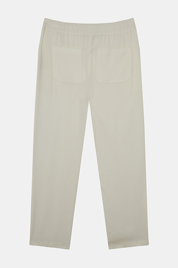 ECRU WIDE LEG TROUSERS 2