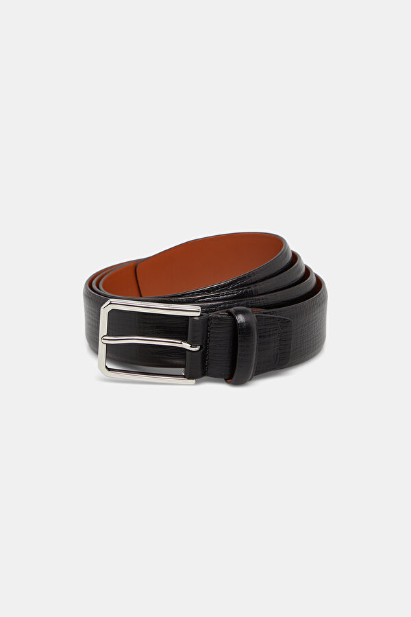 BLACK LEATHER BELT