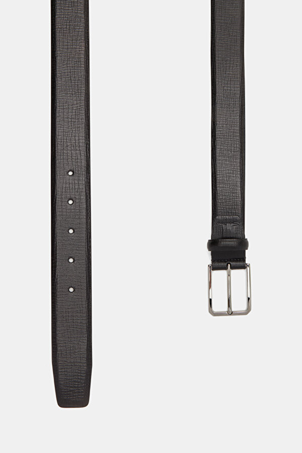 BLACK LEATHER BELT 2