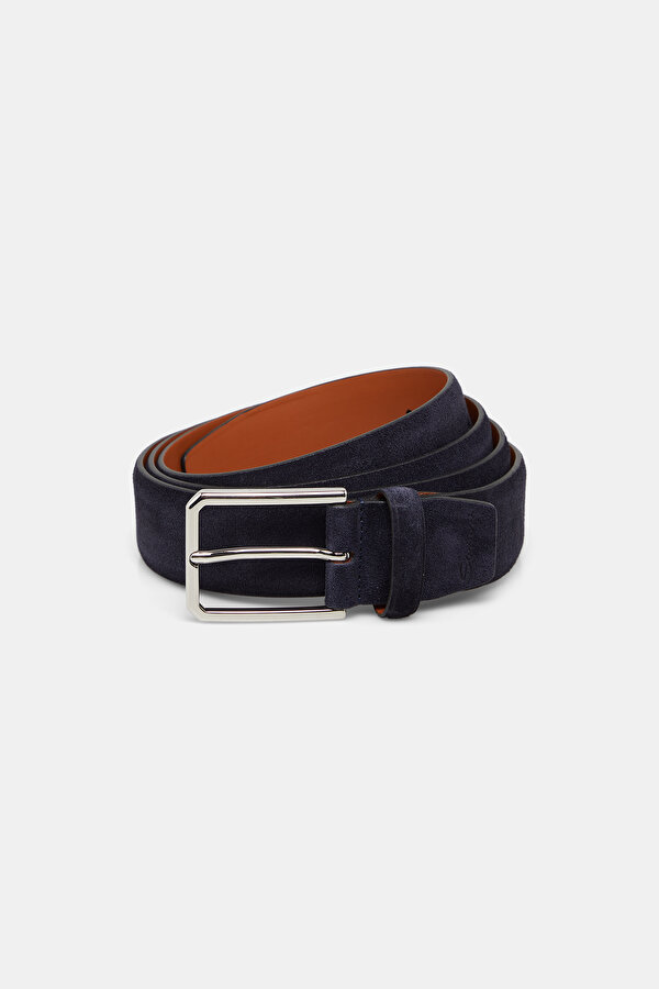 NAVY BLUE SUEDE BELT