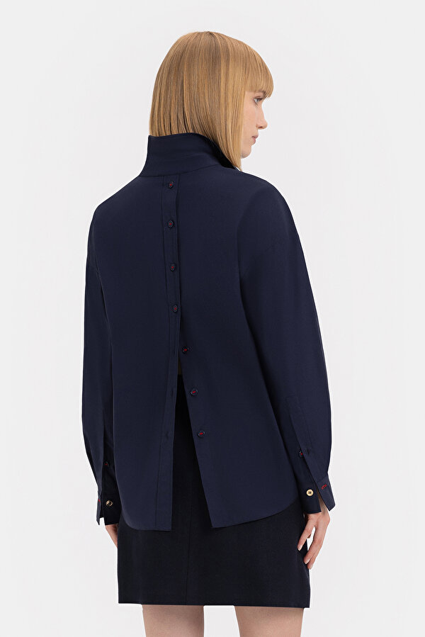 NAVY BLUE LONG SLEEVE SHIRT 2