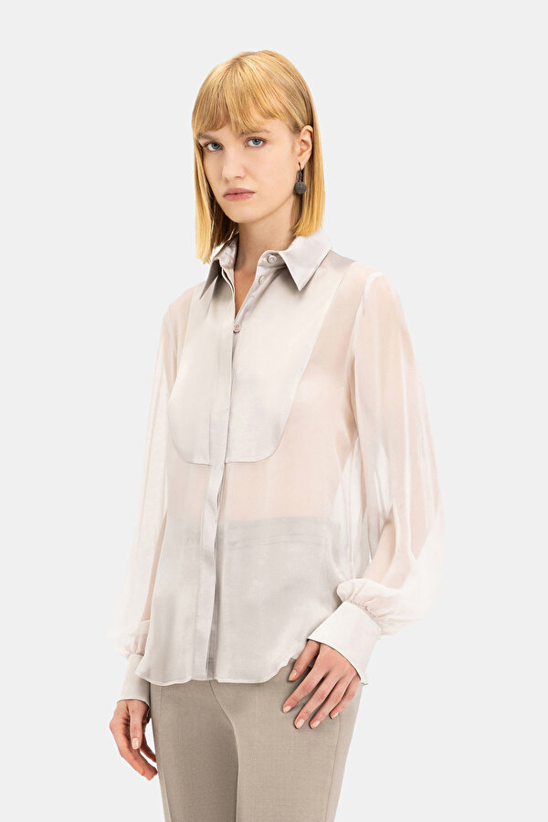 BEIGE LONG SLEEVE SHIRT