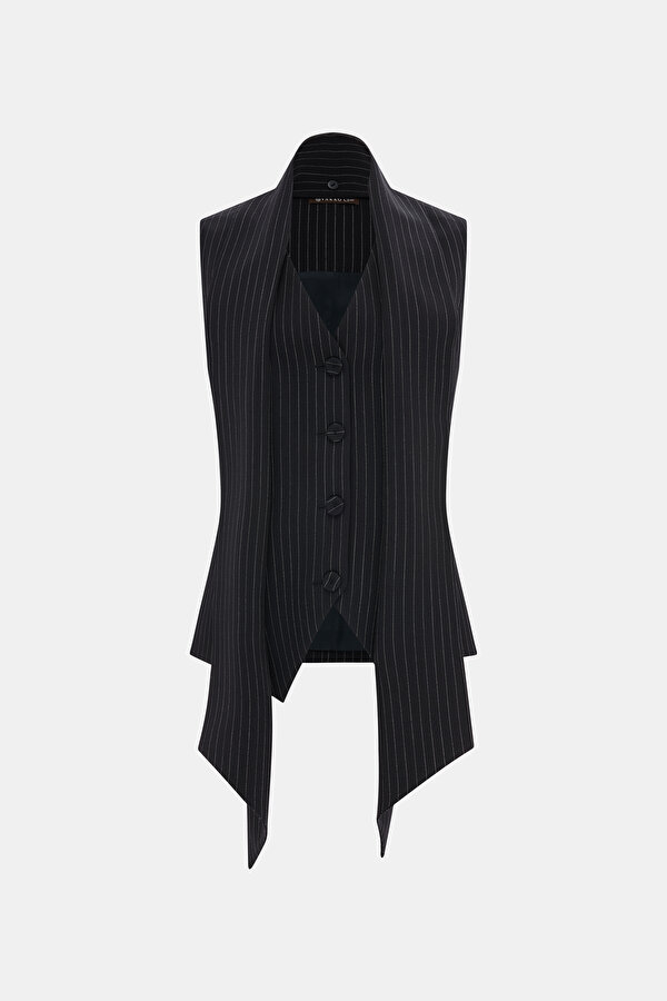 ECRU V NECK VEST 2