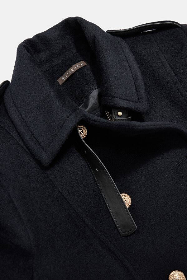DARK NAVY BLUE REEFER JACKET 11