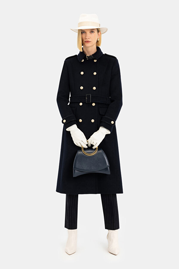 DARK NAVY BLUE REEFER JACKET 6