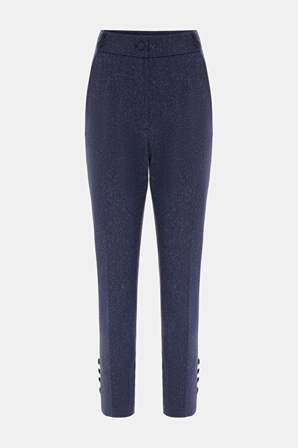NAVY BLUE SKINNY LEG TROUSERS