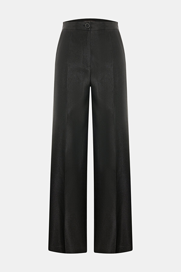 BLACK WIDE LEG TROUSERS 6