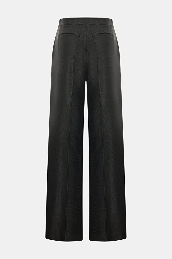 BLACK WIDE LEG TROUSERS 7