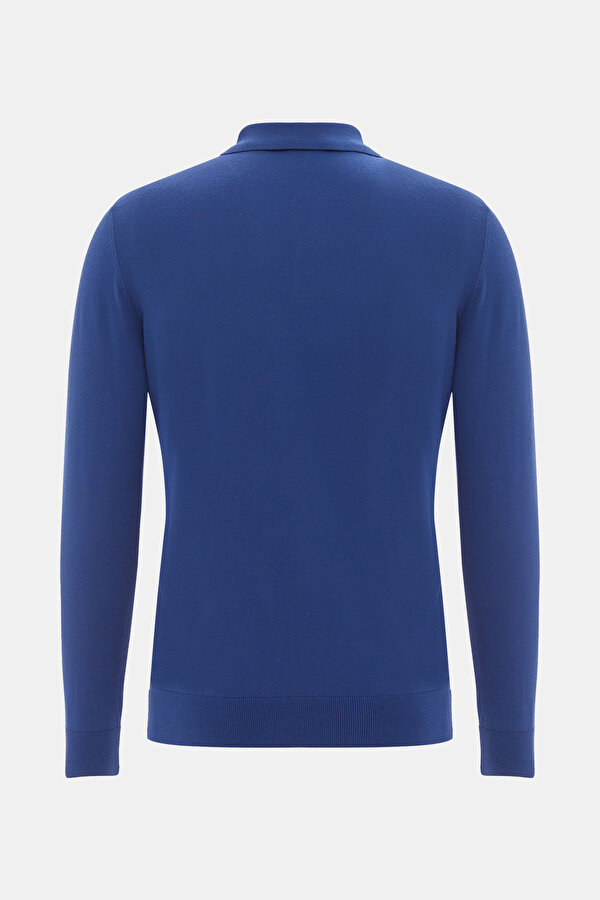 INDIGO POLO NECK TRICOT 2