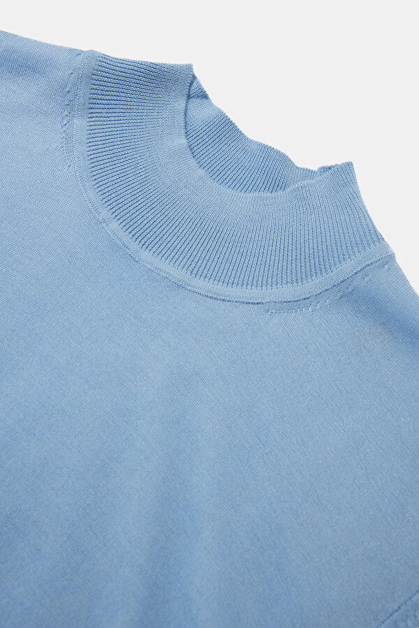 BLUE 1/2 TURTLENECK TRICOT 7