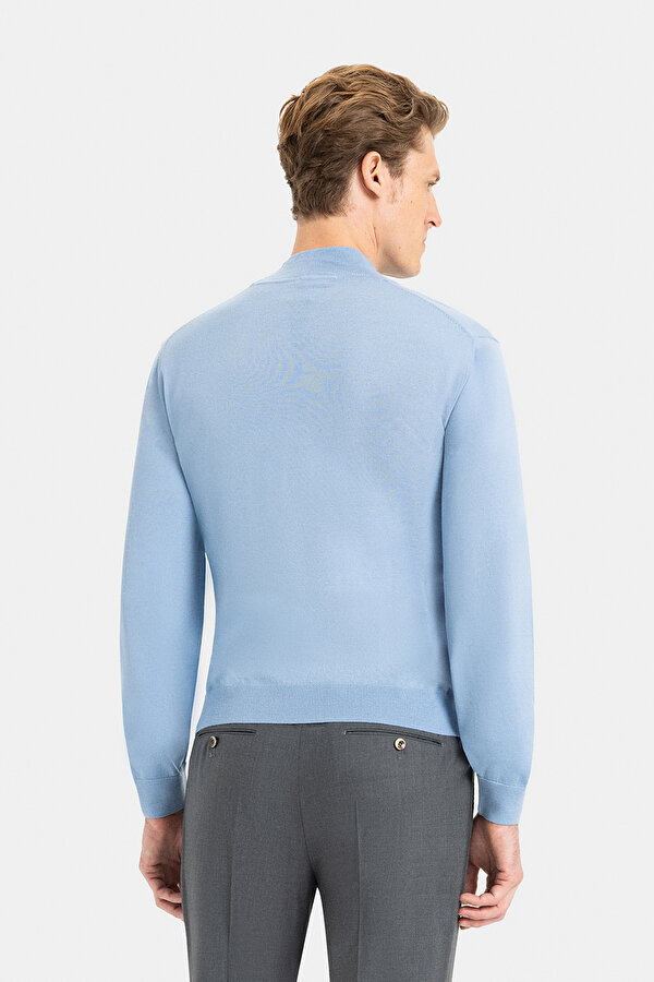 BLUE 1/2 TURTLENECK TRICOT 2