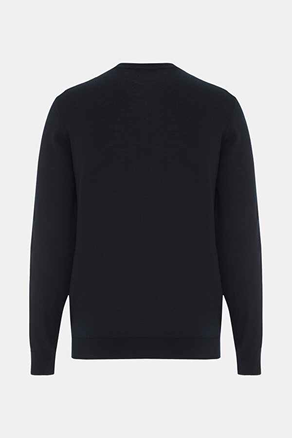 DARK NAVY BLUE V NECK TRICOT 2