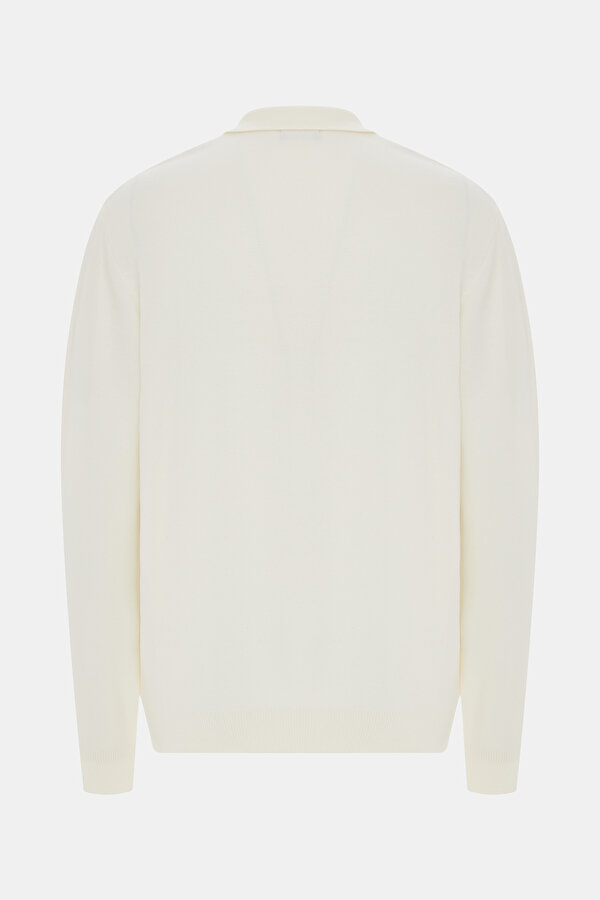 ECRU POLO NECK TRICOT 2