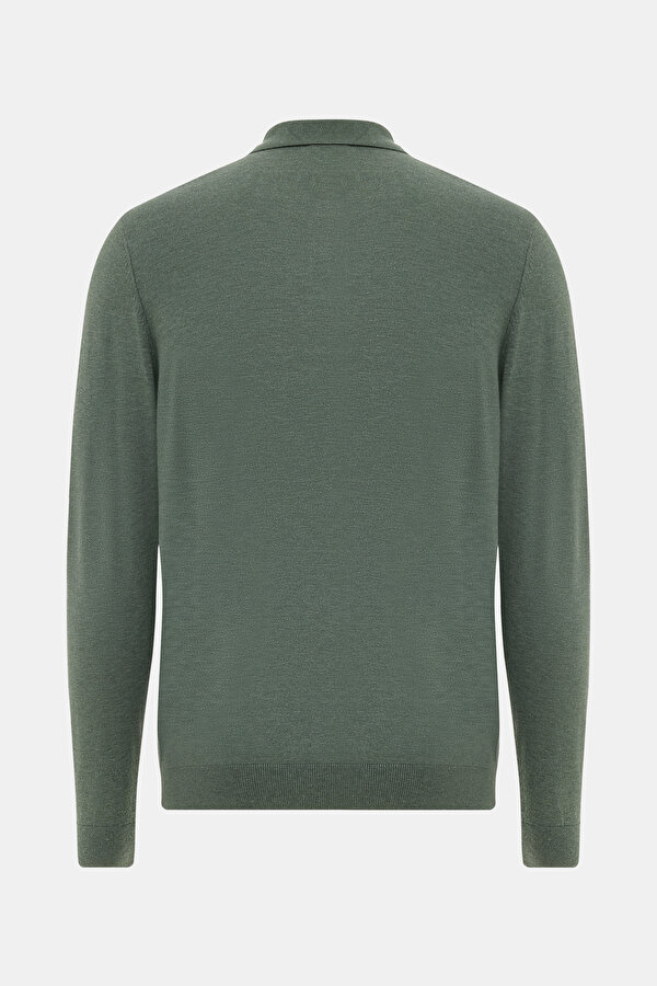GREEN POLO NECK TRICOT 2