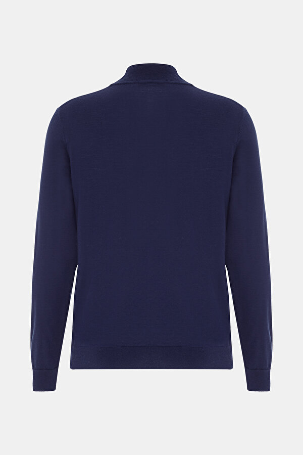 NAVY BLUE 1/2 TURTLENECK TRICOT 2