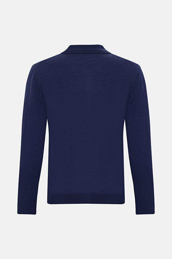 DARK NAVY BLUE POLO NECK TRICOT 2