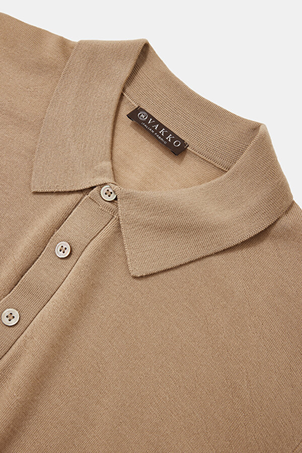 CAMEL POLO YAKA TRİKO 7