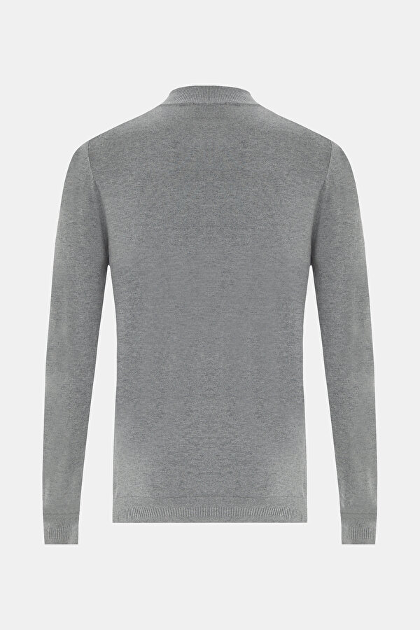GRAY MELANGE 1/2 TURTLENECK TRICOT 2