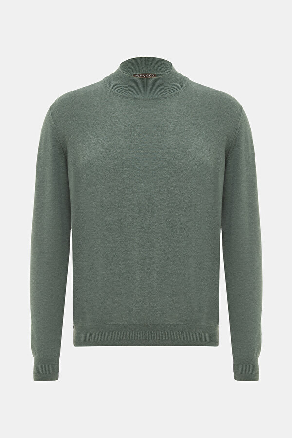 GREEN 1/2 TURTLENECK TRICOT