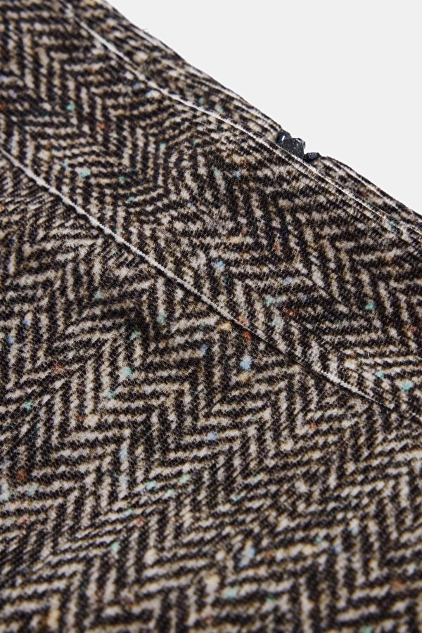 BEIGE HERRINGBONE SKIRT 6