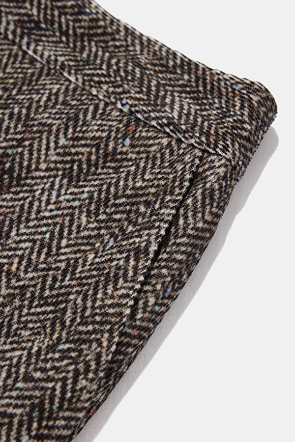 BEIGE HERRINGBONE SKIRT 7