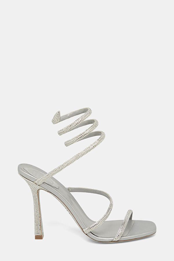 GREY JEWELLED SHOES